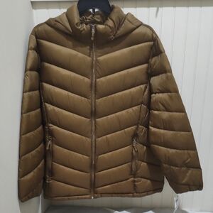 Charter Club Brown Puffer Jacket